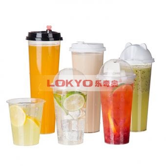 Takeaway milk tea cups