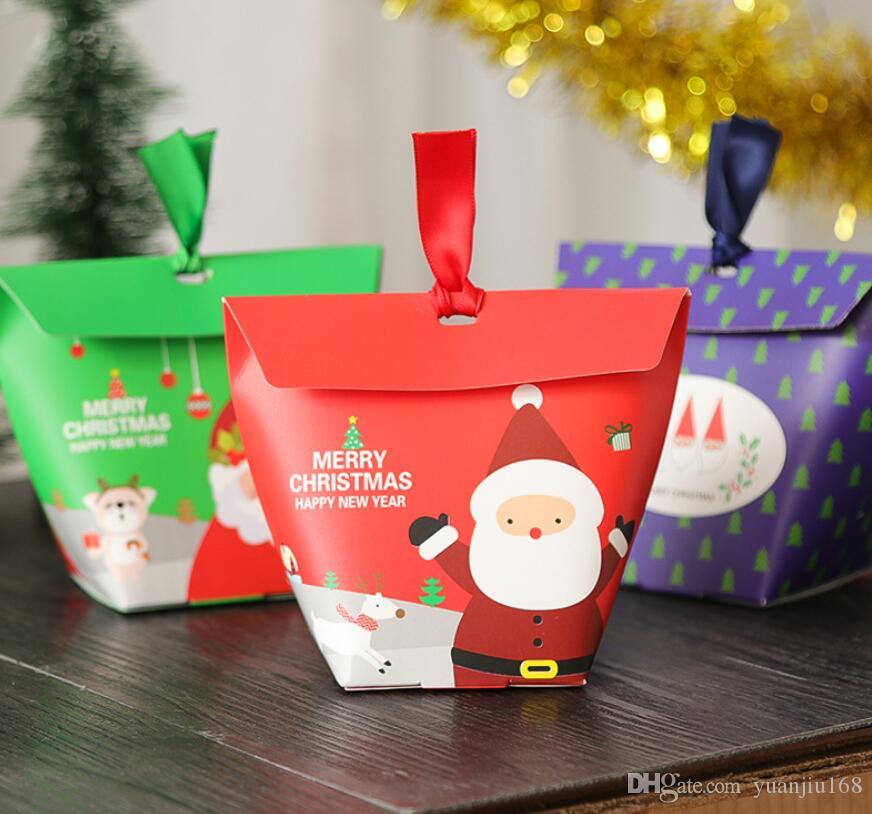 Holiday paper goody boxes